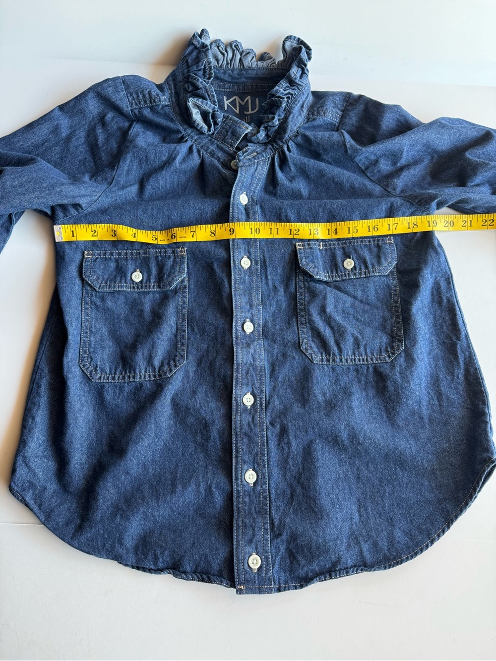 KMJ Kate McHale Jensen Denim Southern Lover Shirt Size S - Picture 5 of 8